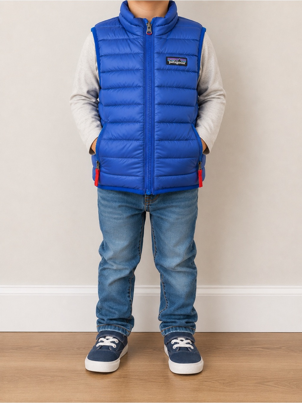 Patagonia Kids' Blue Down Sweater Vest - 5T